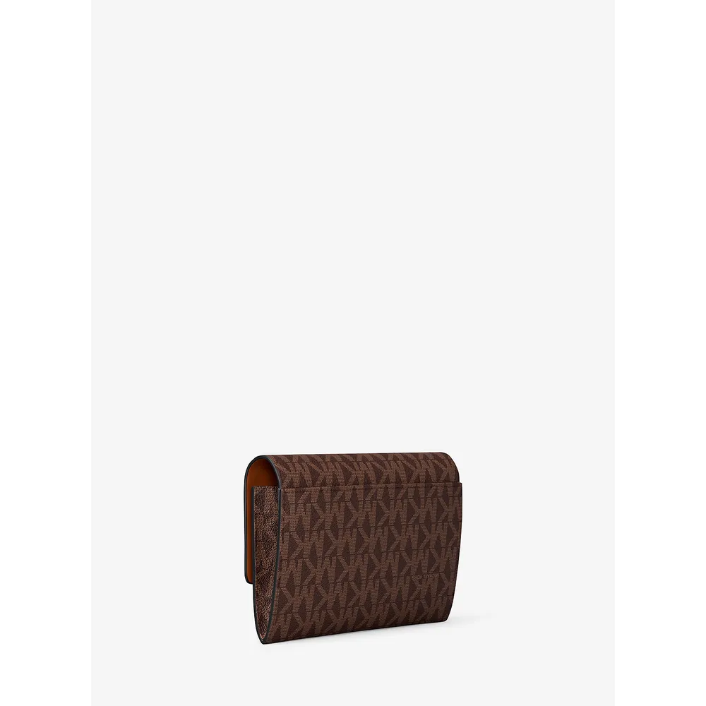mk785370828_3_webp.webp Michael Kors Cartera 2 en 1 con el logotipo de Jet Set Signature | Marrón