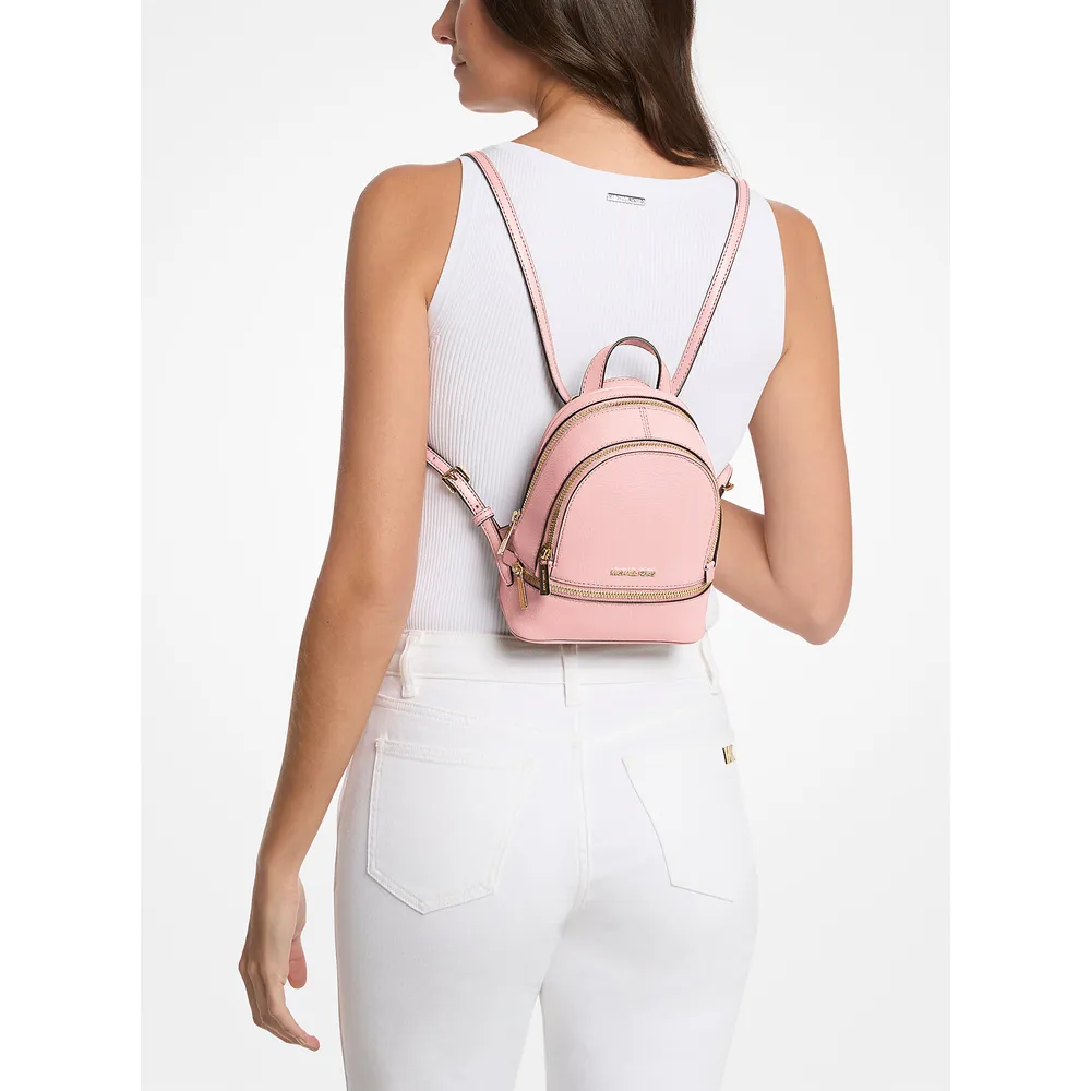 Michael Kors Mochila Rhea de piel granulada | Powder Blush