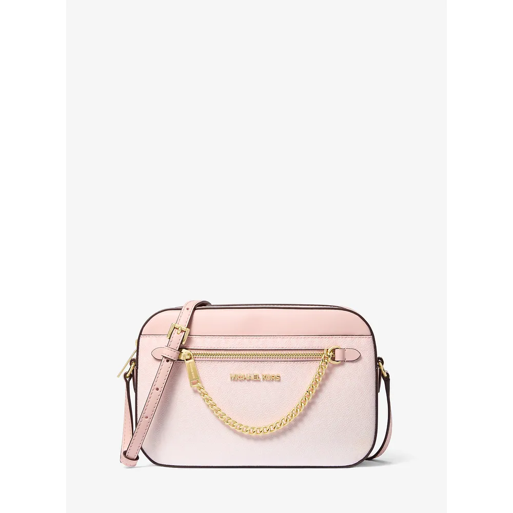 Michael Kors Bolso bandolera Jet Set con logo de la firma | Powder Blush
