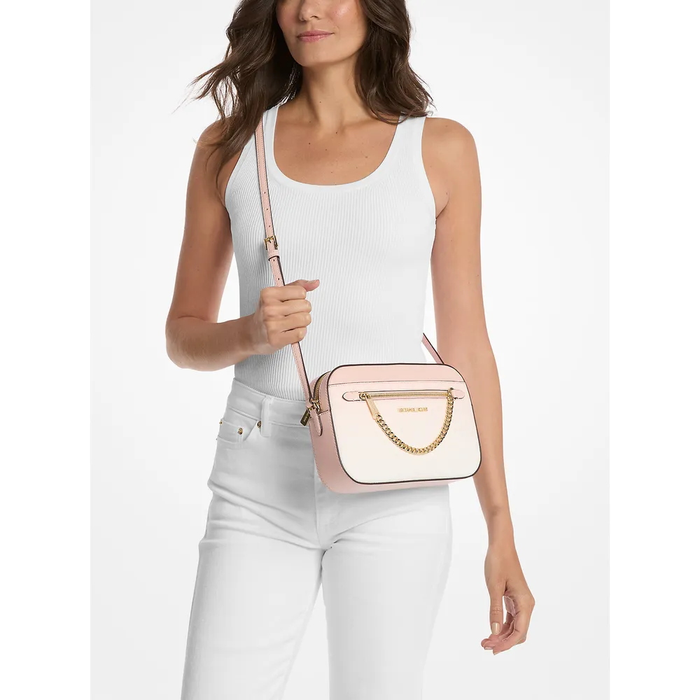 Michael Kors Bolso bandolera Jet Set con logo de la firma | Powder Blush