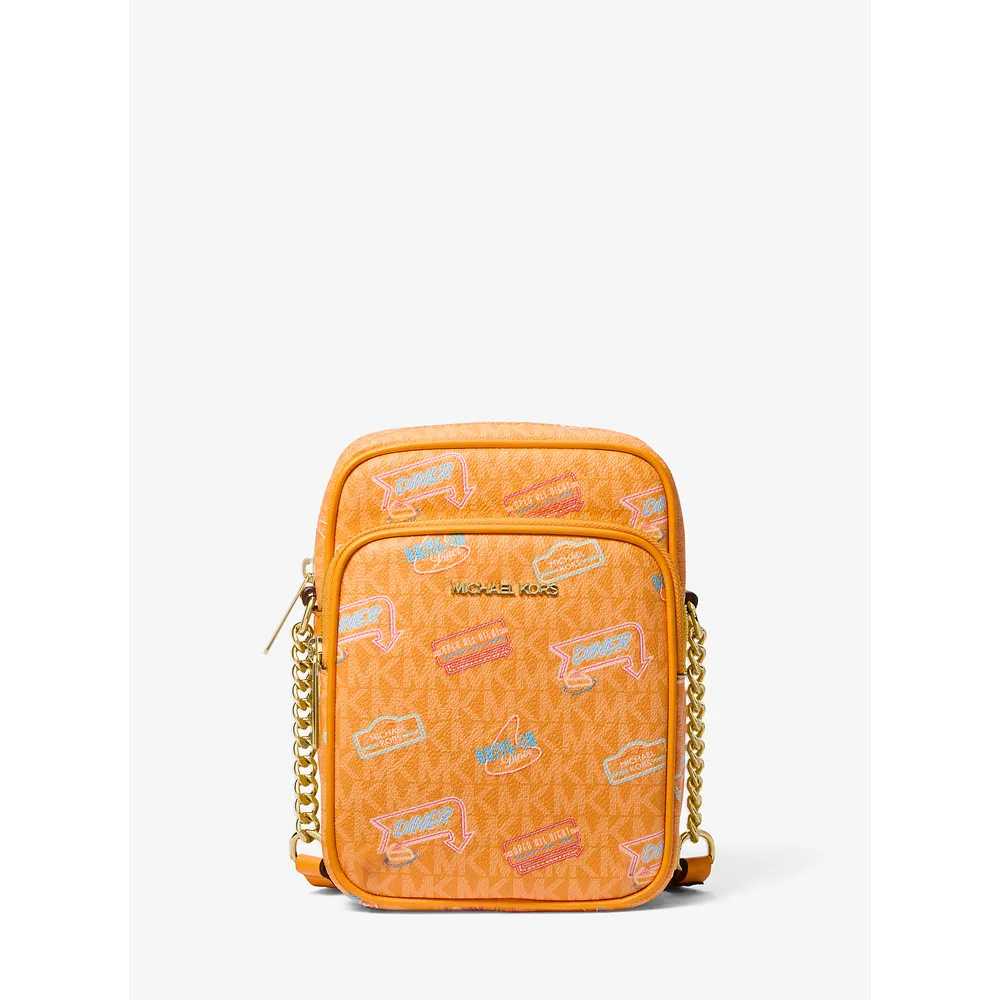Michael Kors Bolso Jet Set con logo de la firma adornado | Pop Naranja