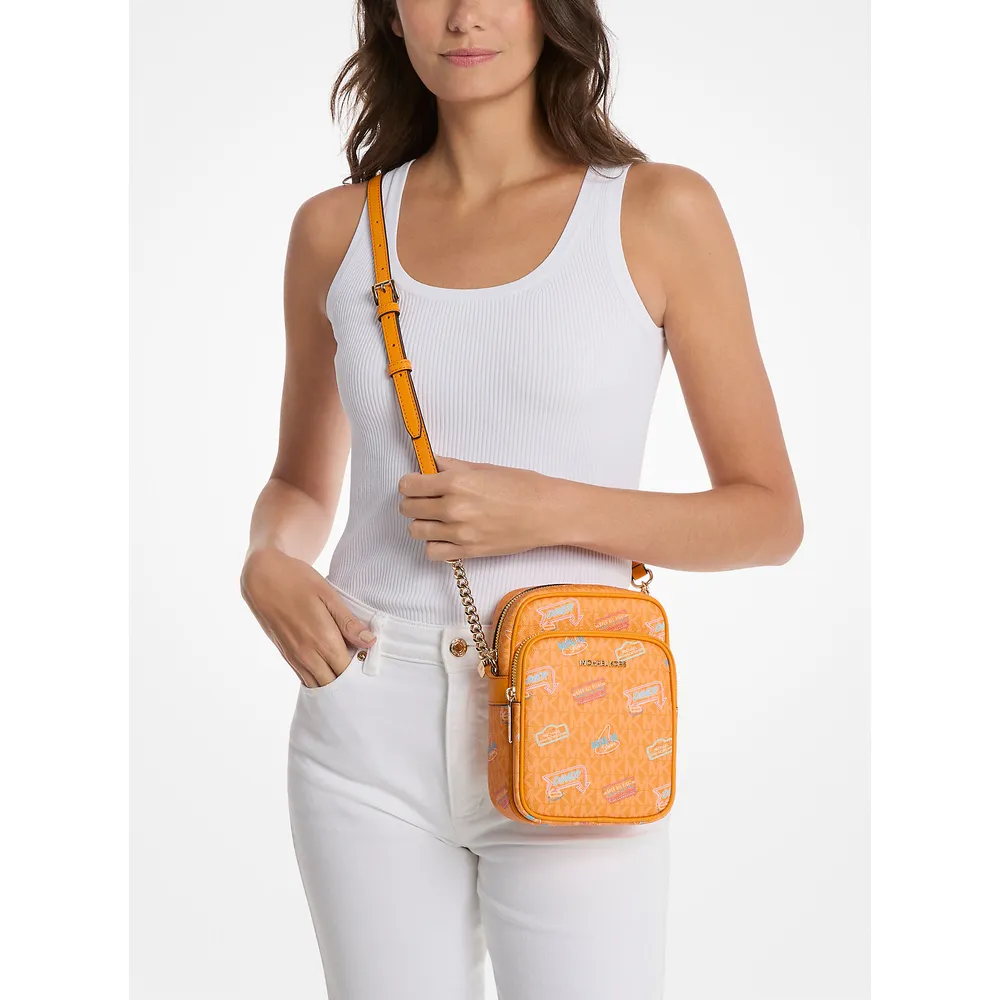 Michael Kors Bolso Jet Set con logo de la firma adornado | Pop Naranja