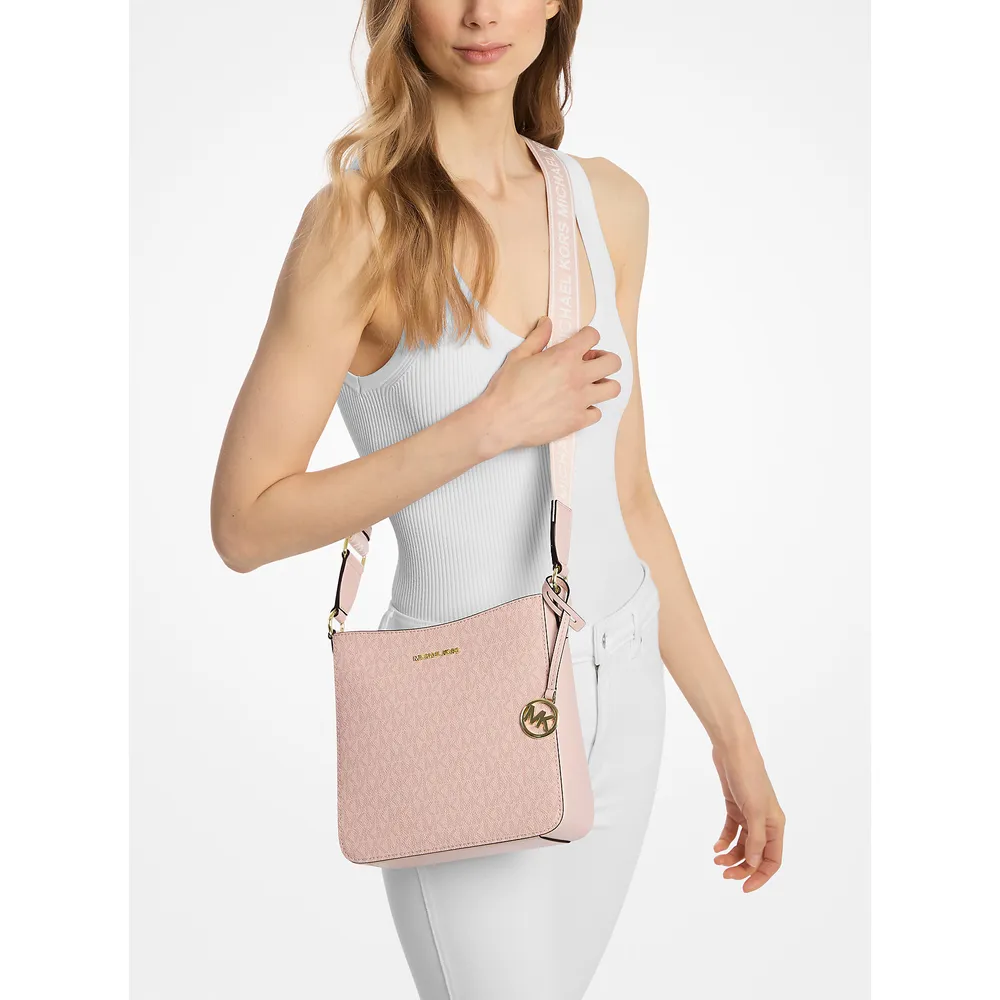 Michael Kors Bolso bandolera con el logotipo de Jet Set | Powder Blush