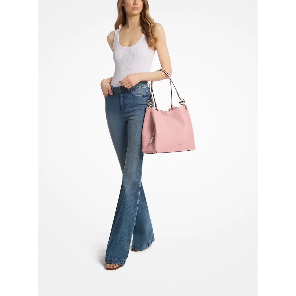 Michael Kors Bolso de piel granulada Christina | Powder Blush