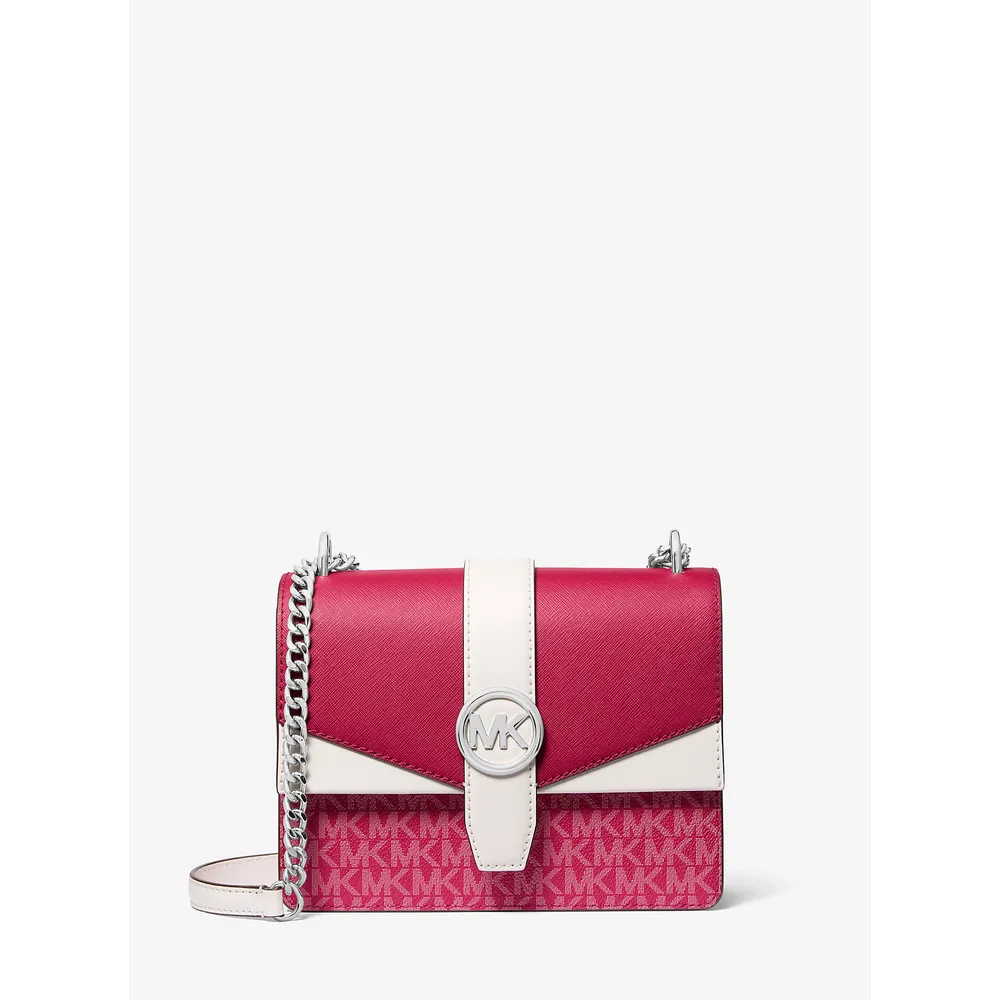 Michael Kors Bolso Greenwich con logo de la firma | Dk Raspberry Multi