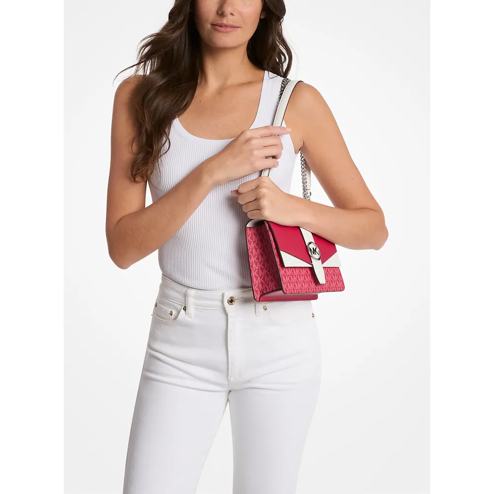 Michael Kors Bolso Greenwich con logo de la firma | Dk Raspberry Multi