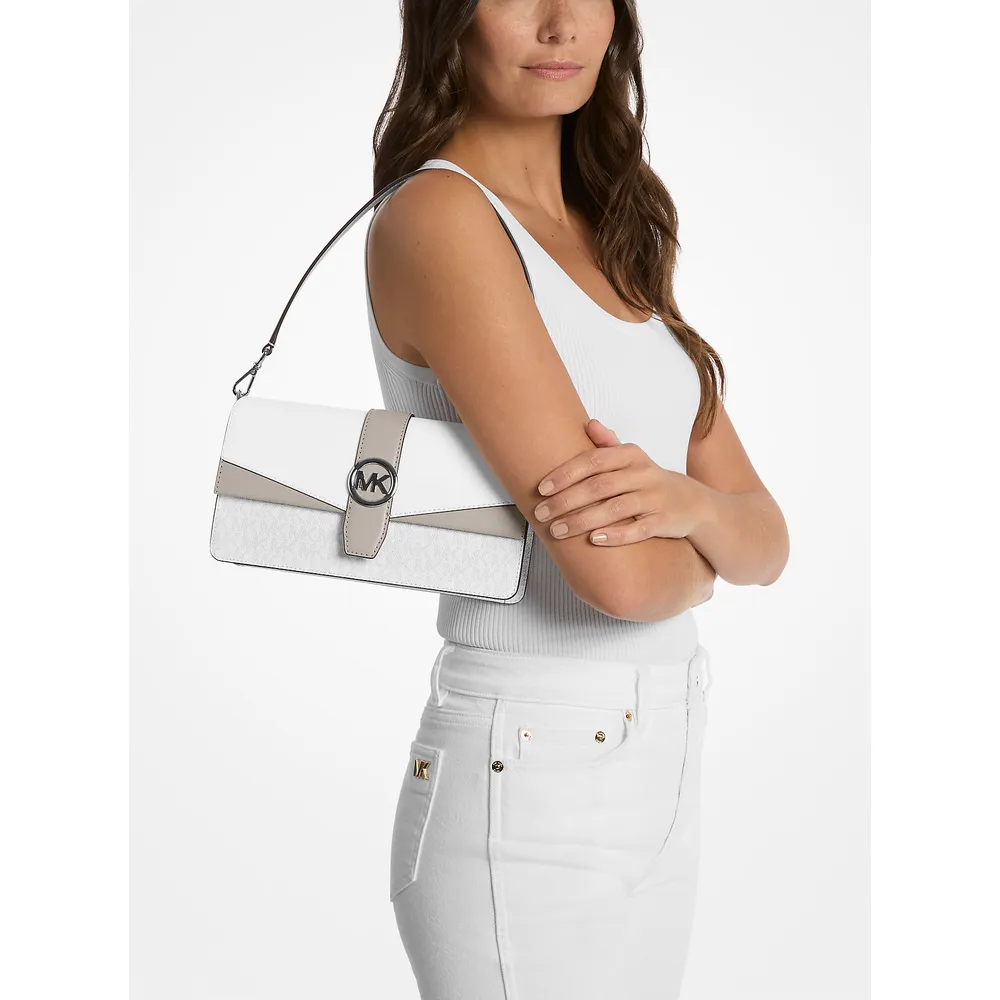 Michael Kors Bolso con logotipo de la firma Greenwich | Optic White