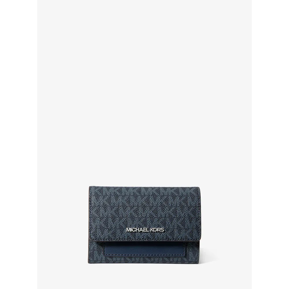 Michael Kors Cartera 2 en 1 con el logotipo de Jet Set Signature | Admiral