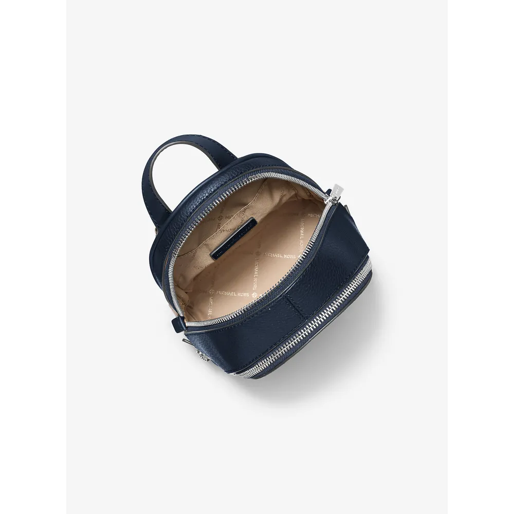 mk785371139_1_webp.webp Michael Kors Mochila Rhea de piel granulada | Navy