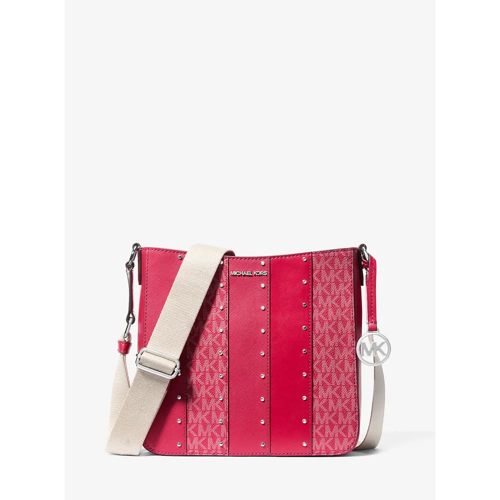 Michael Kors Bolso Jet Set con parches tachonados | Dk Raspberry Multi