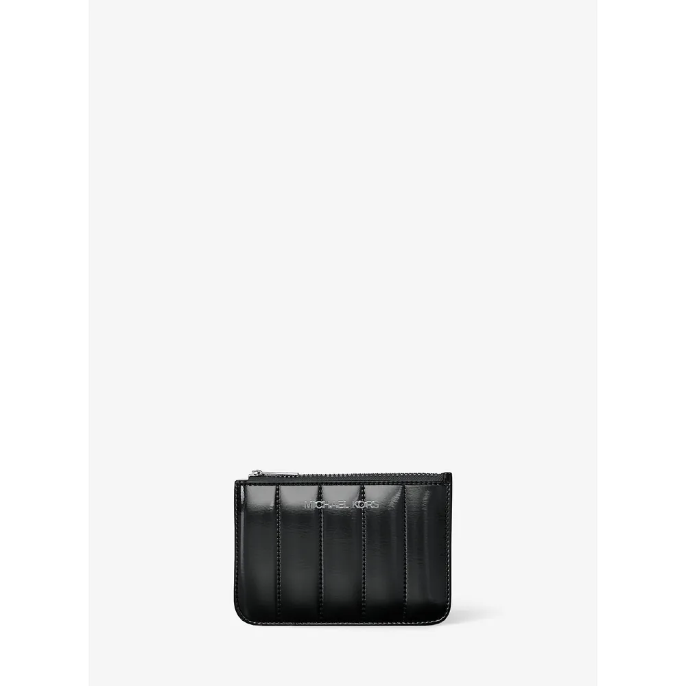 Michael Kors Monedero de charol Jet Set | Negro