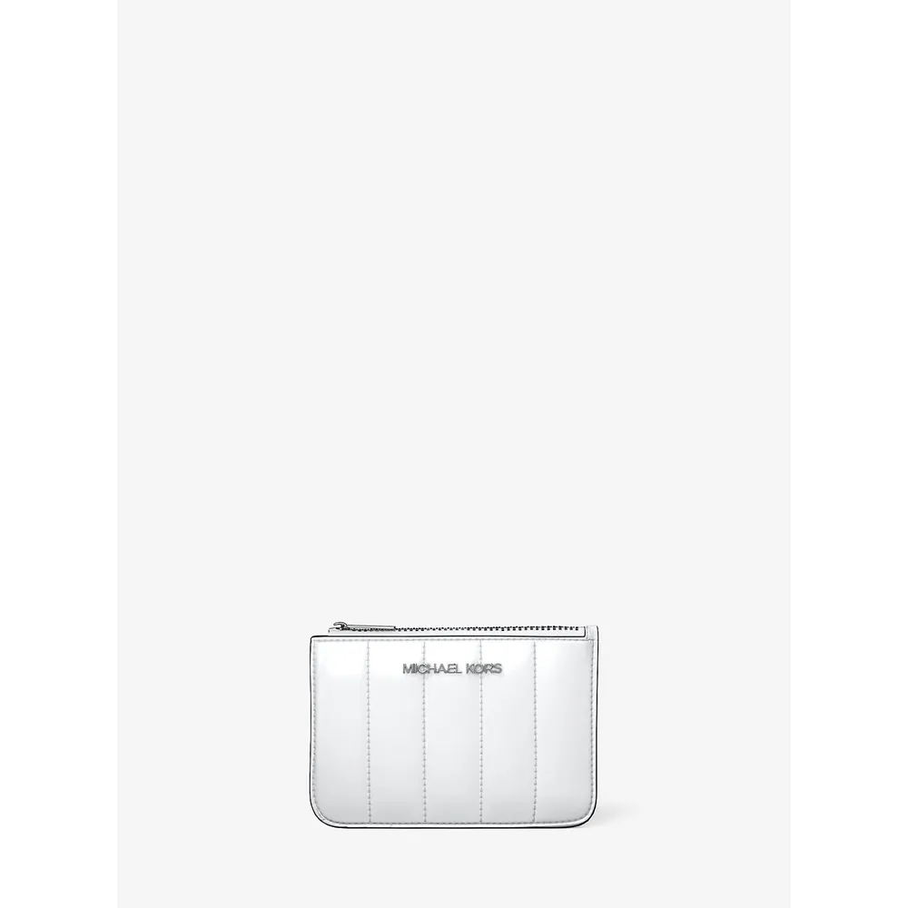 Michael Kors Monedero de charol Jet Set | Optic White