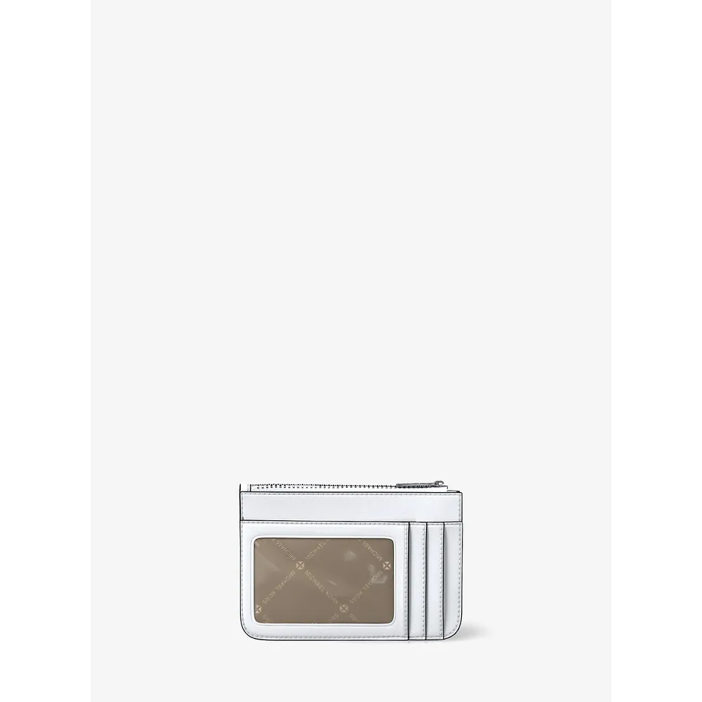 Michael Kors Monedero de charol Jet Set | Optic White
