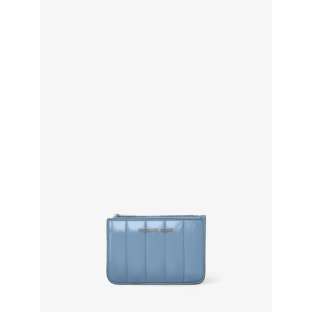 mk785371213_0_webp.webp Michael Kors Monedero de charol Jet Set | Cielo claro