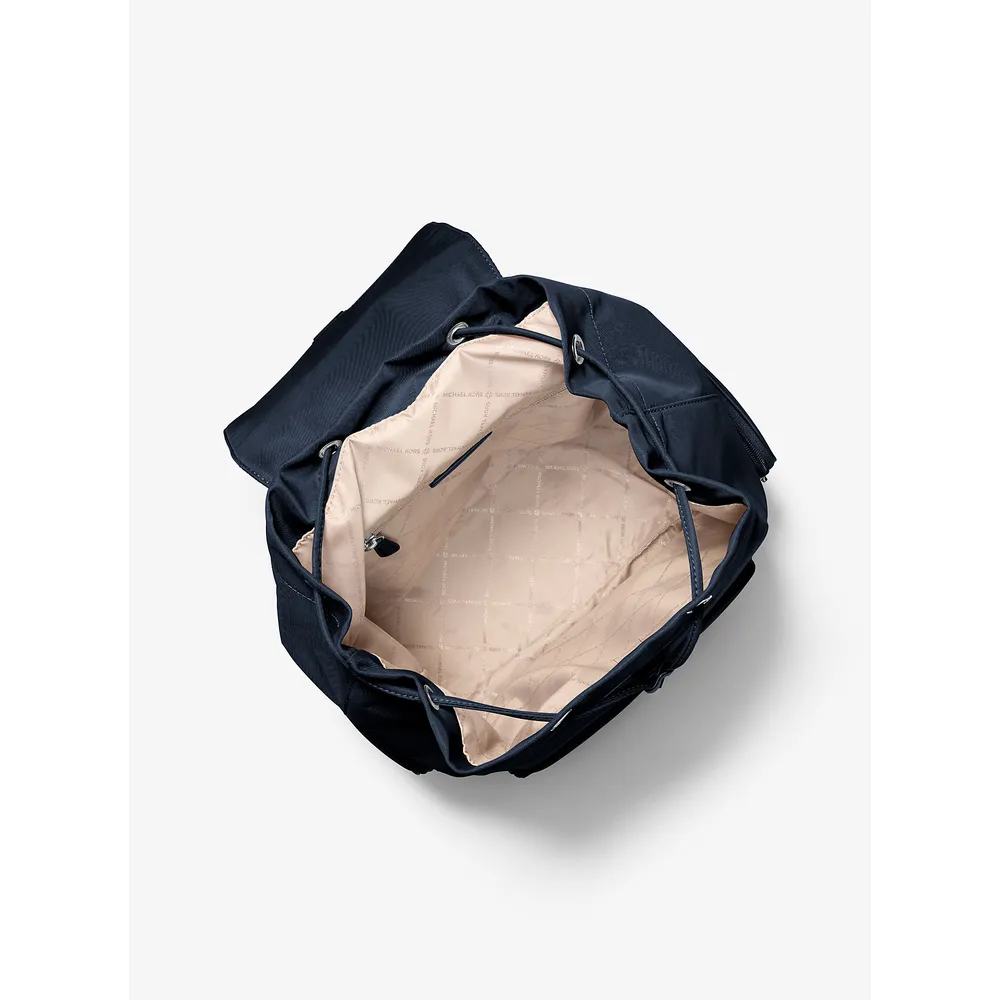 mk785371416_1_webp.webp Michael Kors Mochila de nailon Khai | Navy