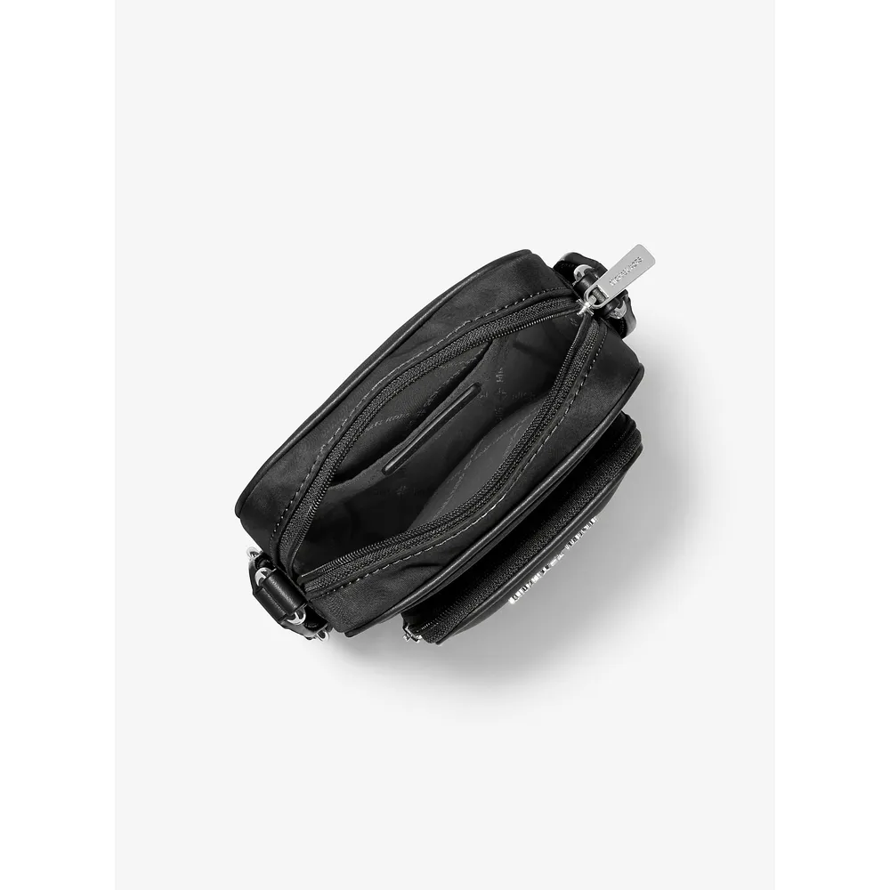 mk785371419_1_webp.webp Michael Kors Bolso bandolera de nailon Khai | Negro