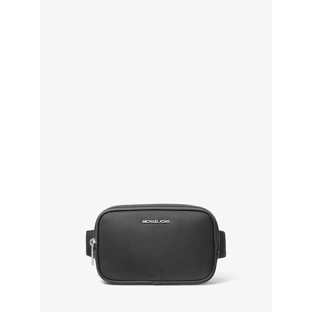 mk785371438_0_webp.webp Michael Kors Mochila bandolera de nailon Khai | Negro