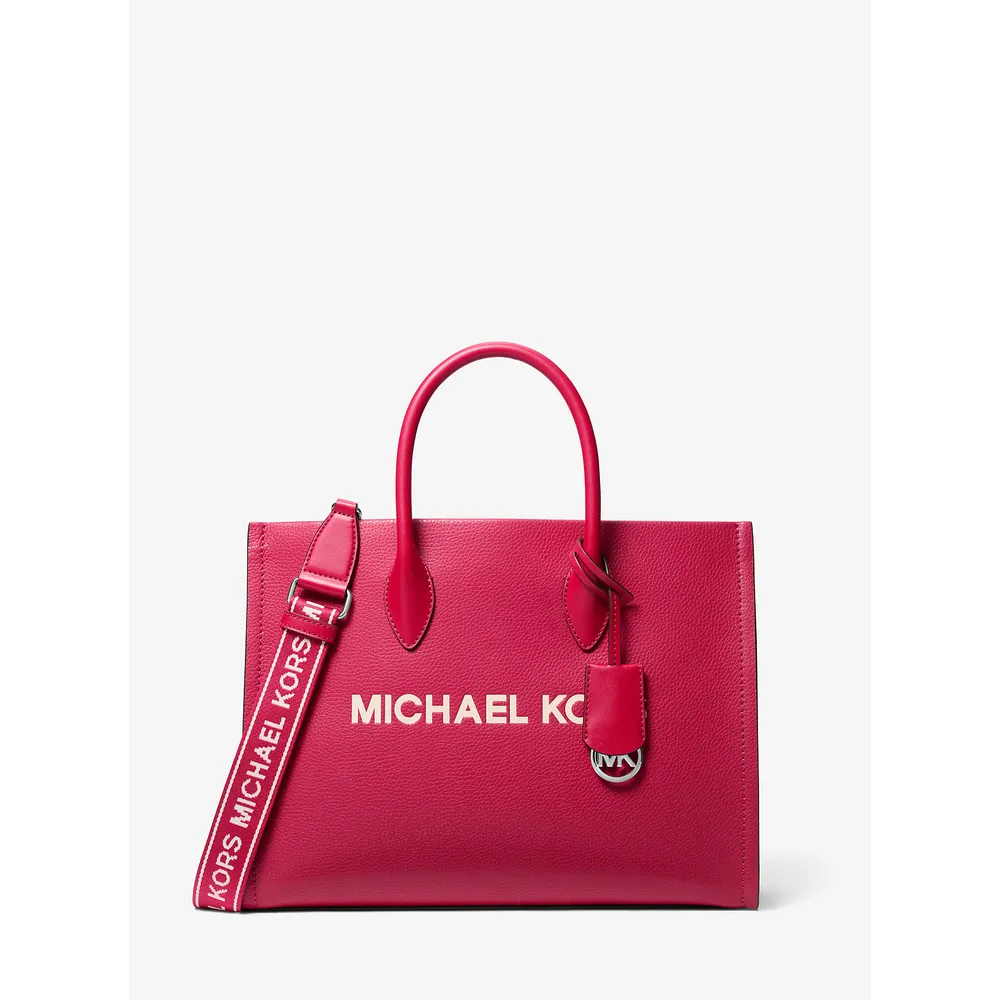 Michael Kors Bolso tote Bolso Mirella de piel granulada | Dk Raspberry