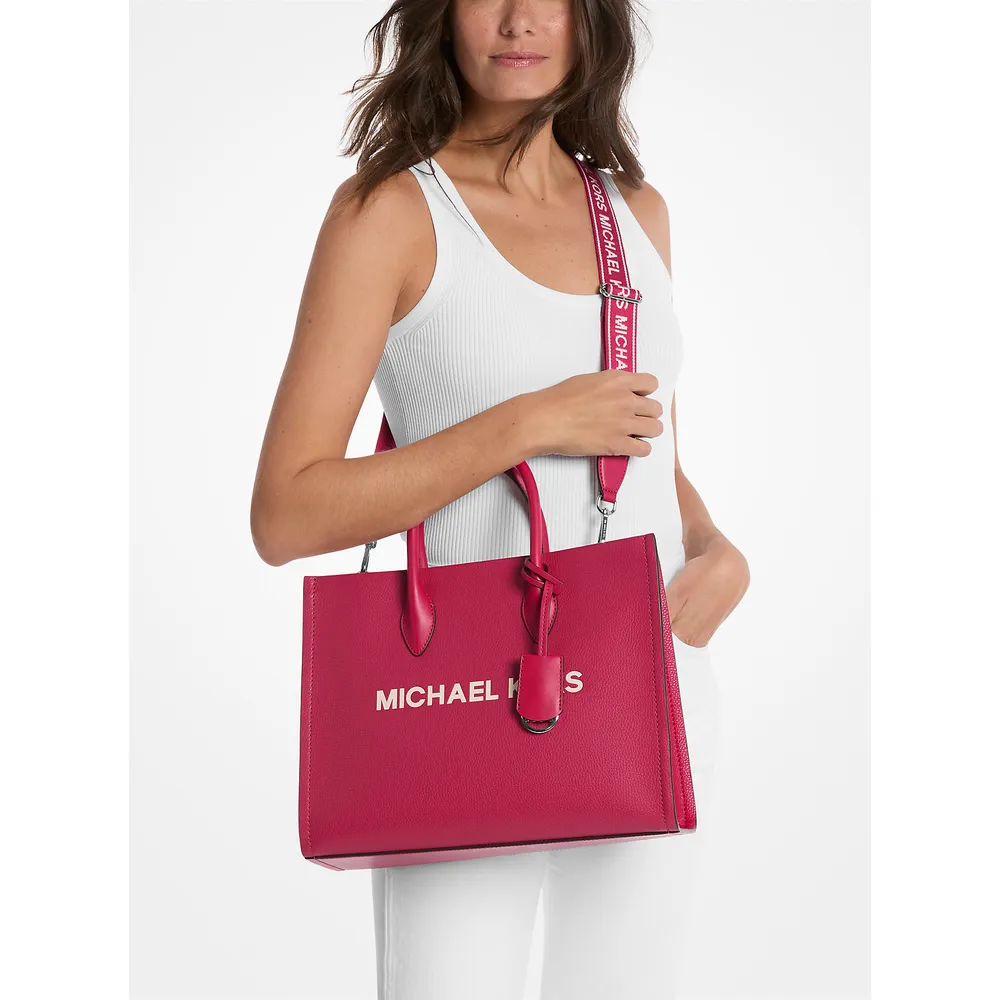 Michael Kors Bolso tote Bolso Mirella de piel granulada | Dk Raspberry