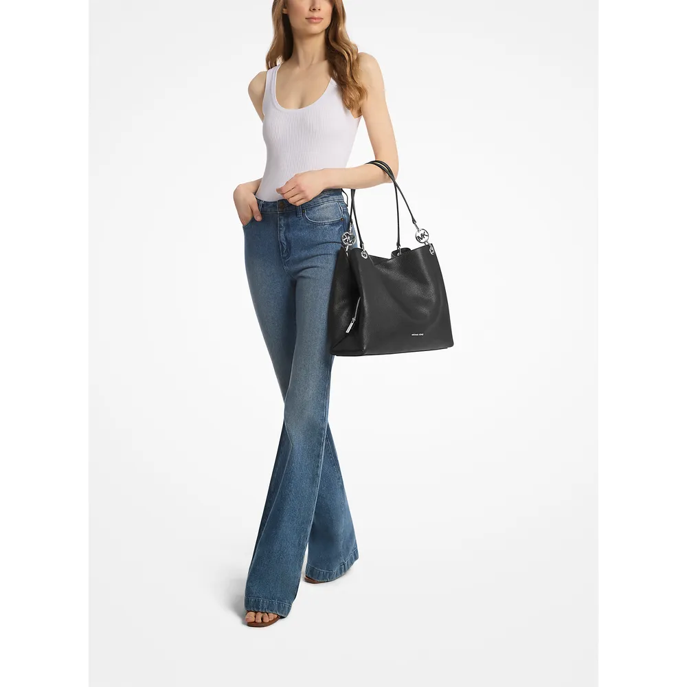 Michael Kors Bolso de piel granulada Christina | Negro