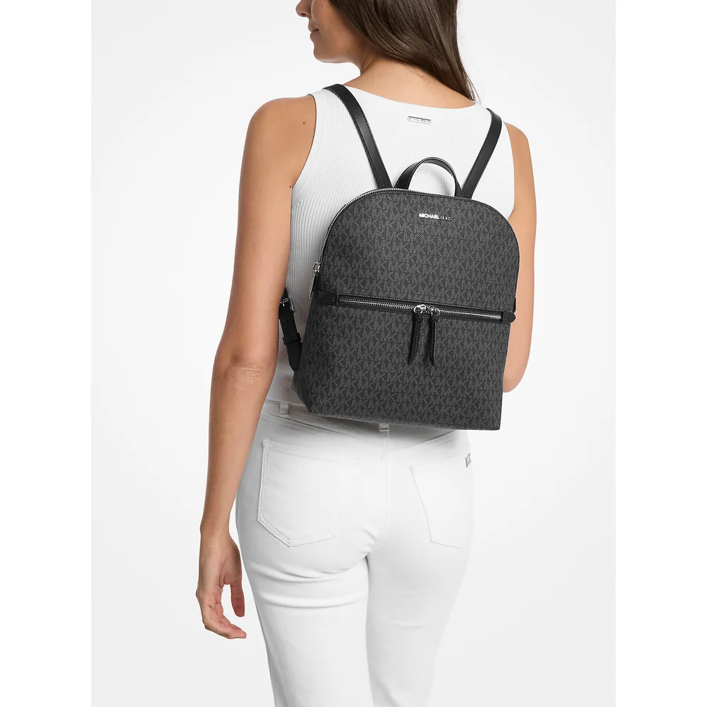 mk785371530_2_webp.webp Michael Kors Mochila con el logotipo de la firma Dallas | Negro
