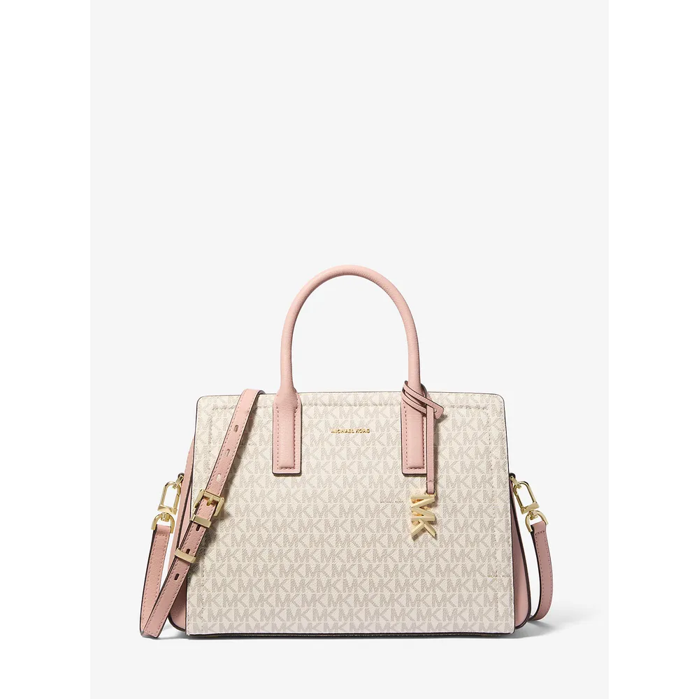 Michael Kors Bolso satchel Bolso Laila | Vainilla/Rosa suave