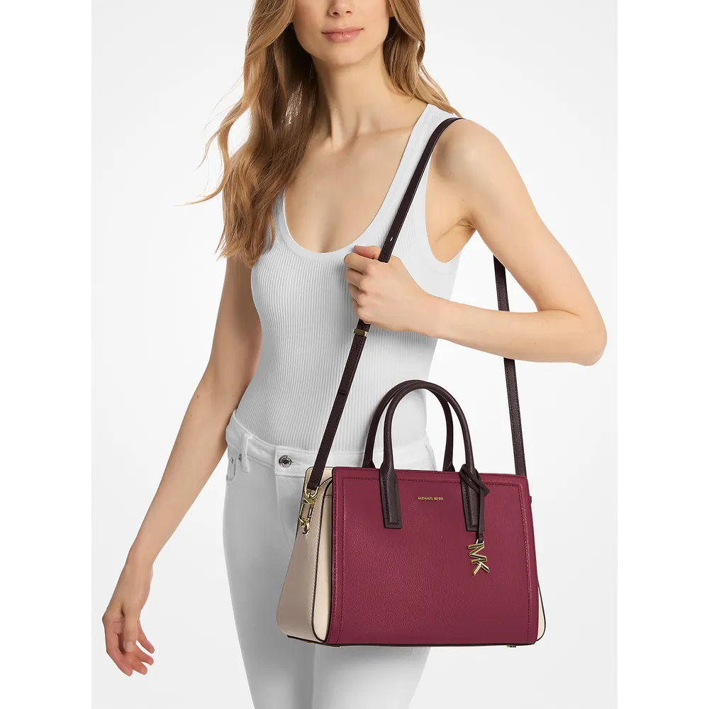 Michael Kors Bolso satchel Bolso Laila de piel granulada | Mora Mlt