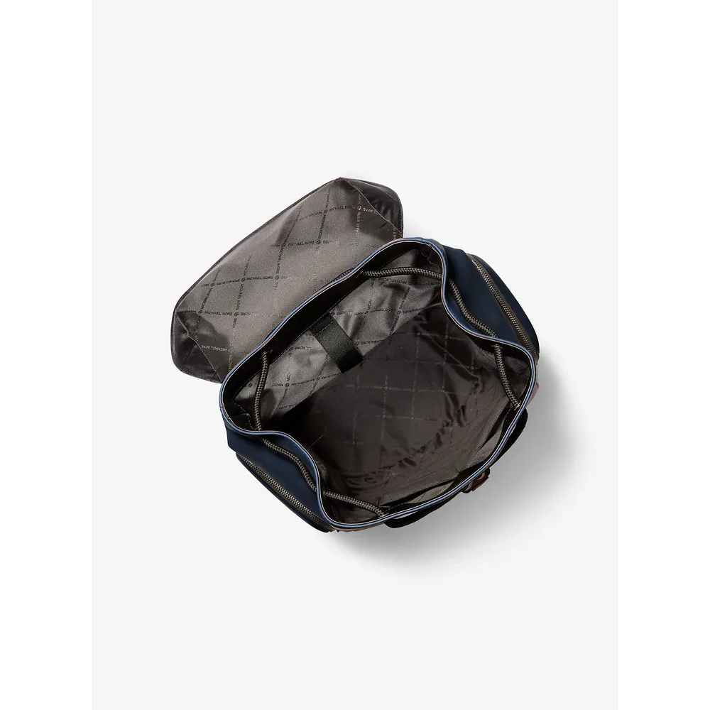 Michael Kors Mochila de cuero granulado Cooper | Navy