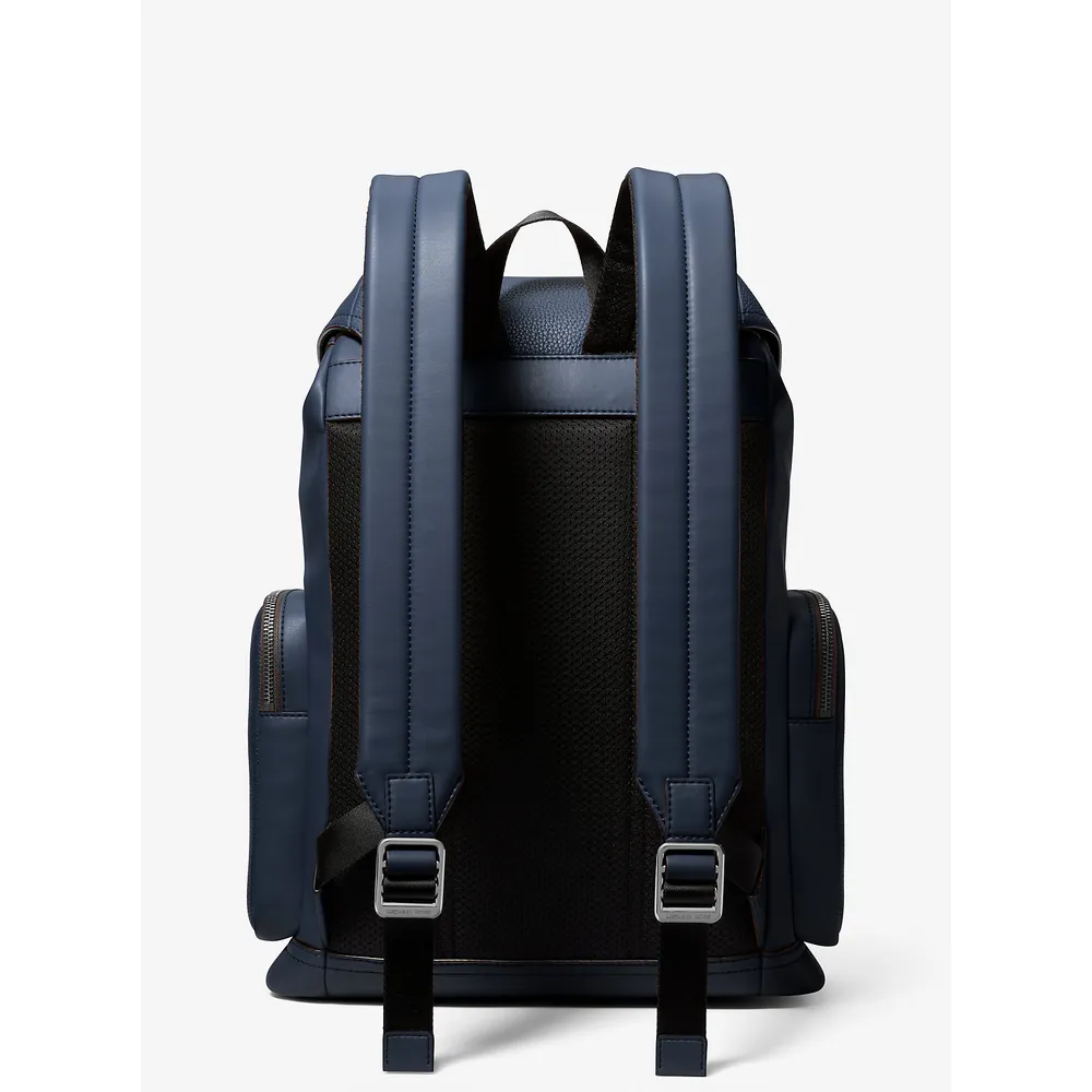 Michael Kors Mochila de cuero granulado Cooper | Navy