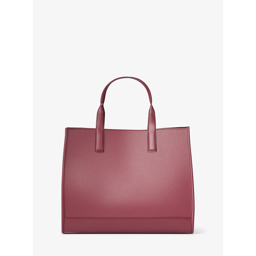 Michael Kors Bolso tote de piel granulada en relieve | Cereza