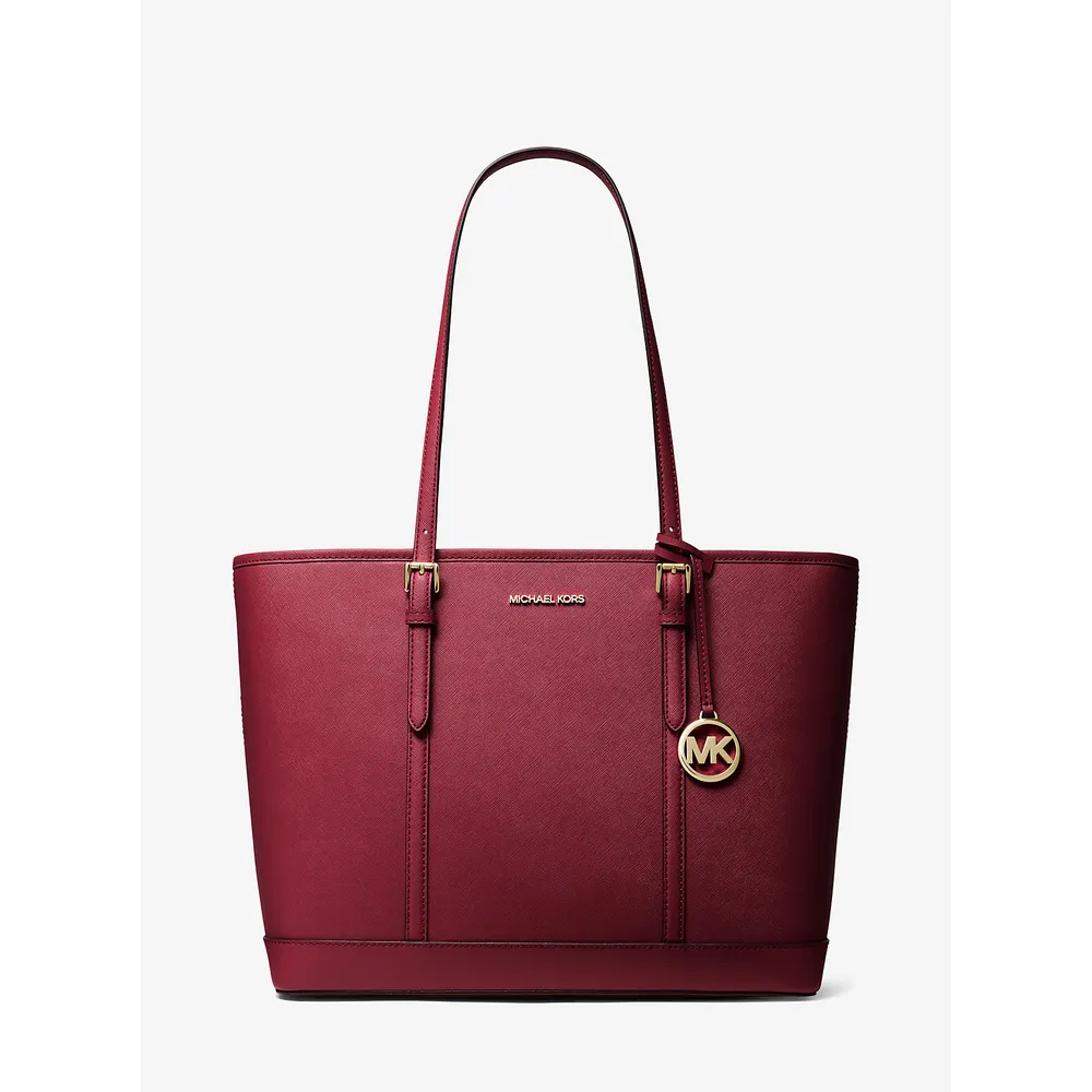 Michael Kors Bolso tote de piel saffiano Jet Set Travel | Cereza