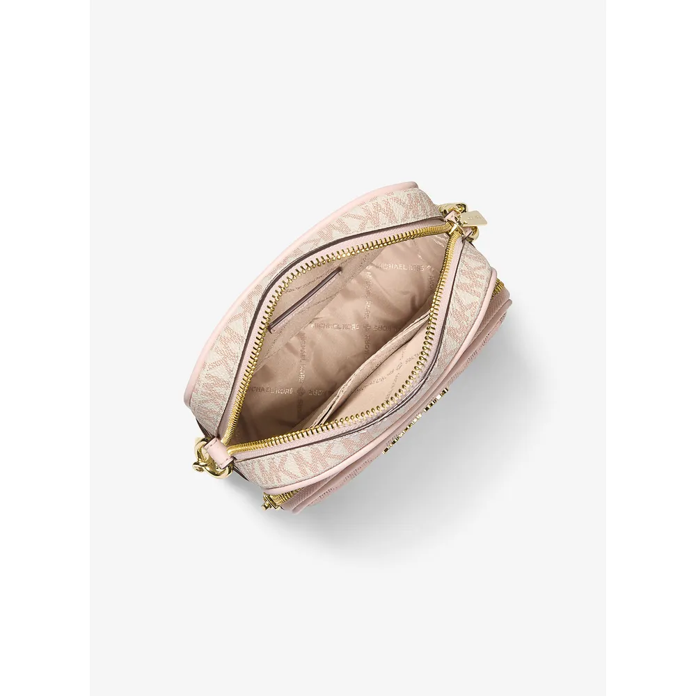 mk785380417_1_webp.webp Michael Kors Bolso Jet Set con logotipo metálico de la firma | Rs Gld Multi
