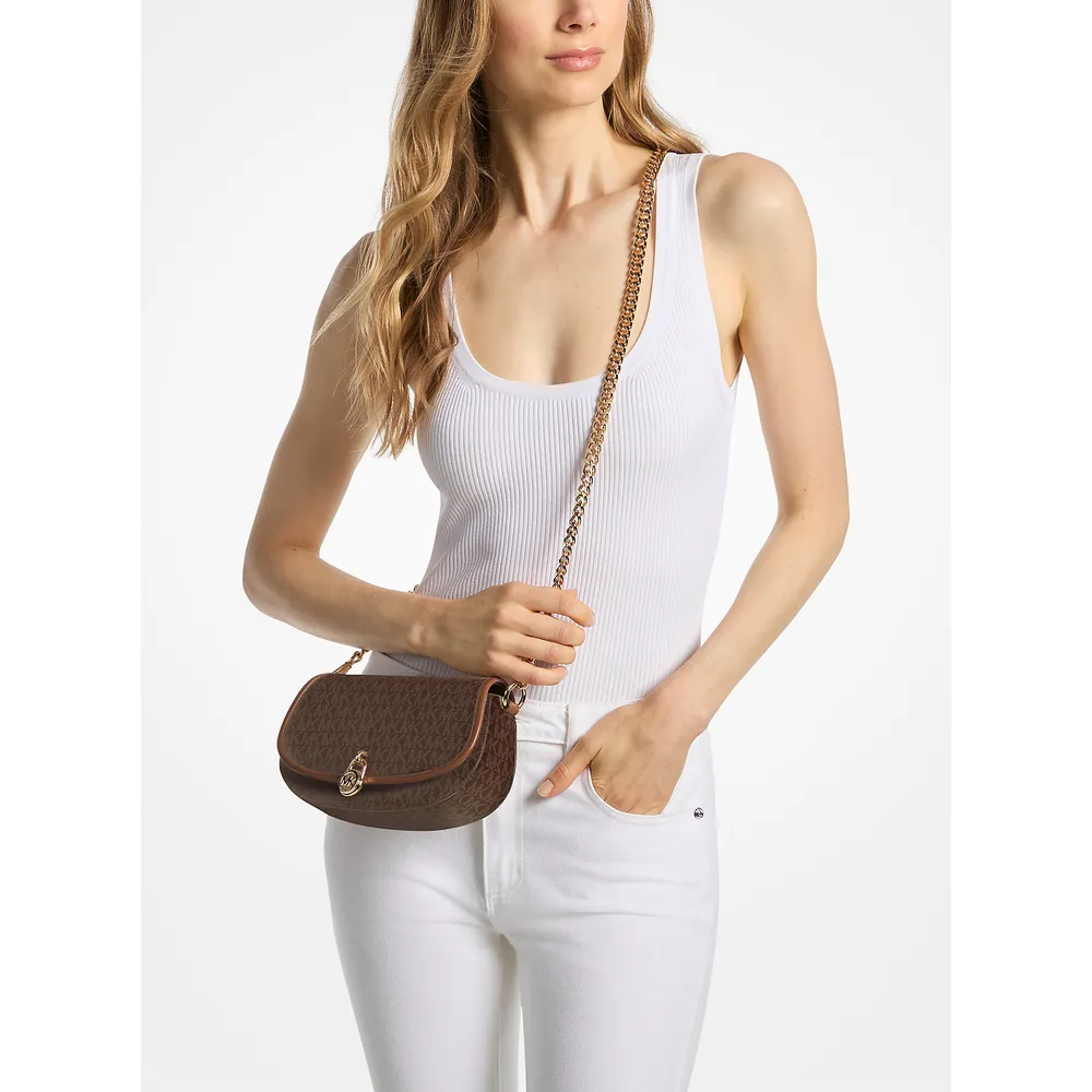 Michael Kors Bolso bandolera con logotipo de la firma Mila | Marrón