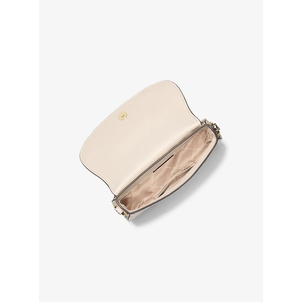 Michael Kors Bolso bandolera Mila con relieve de serpiente | Natural