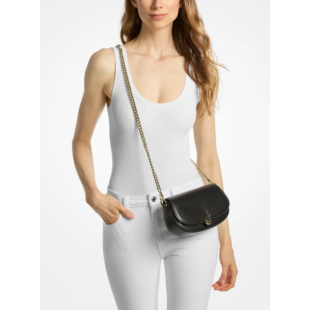 mk785380560_2_webp.webp Michael Kors Bolso bandolera de piel Mila | Negro