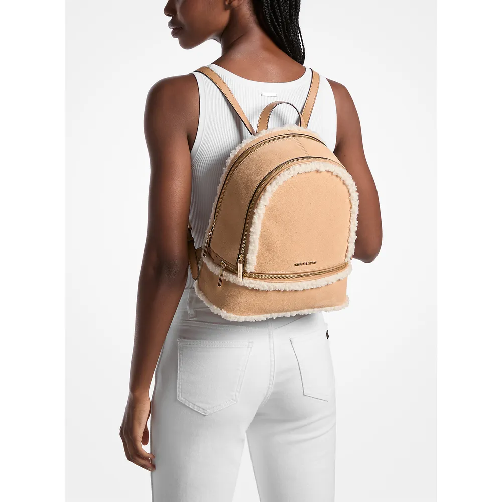 Michael Kors Mochila Rhea de ante y borrego sintético | Maní