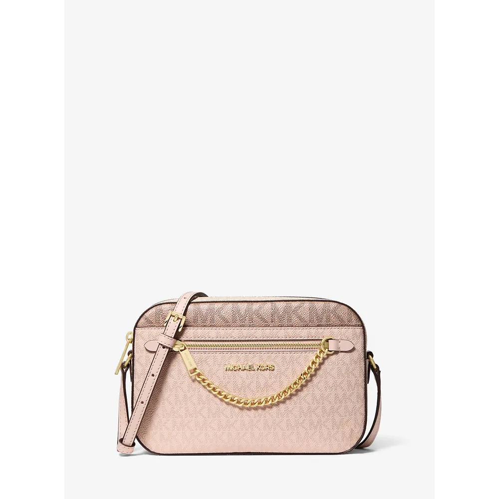 Michael Kors Bolso Jet Set con logotipo metálico de la firma | Powder Blush