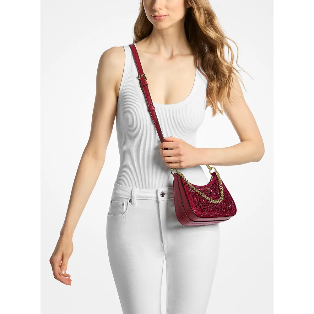 mk785380633_2_webp.webp Michael Kors Bolso bandolera convertible Jet Set adornado | Cereza