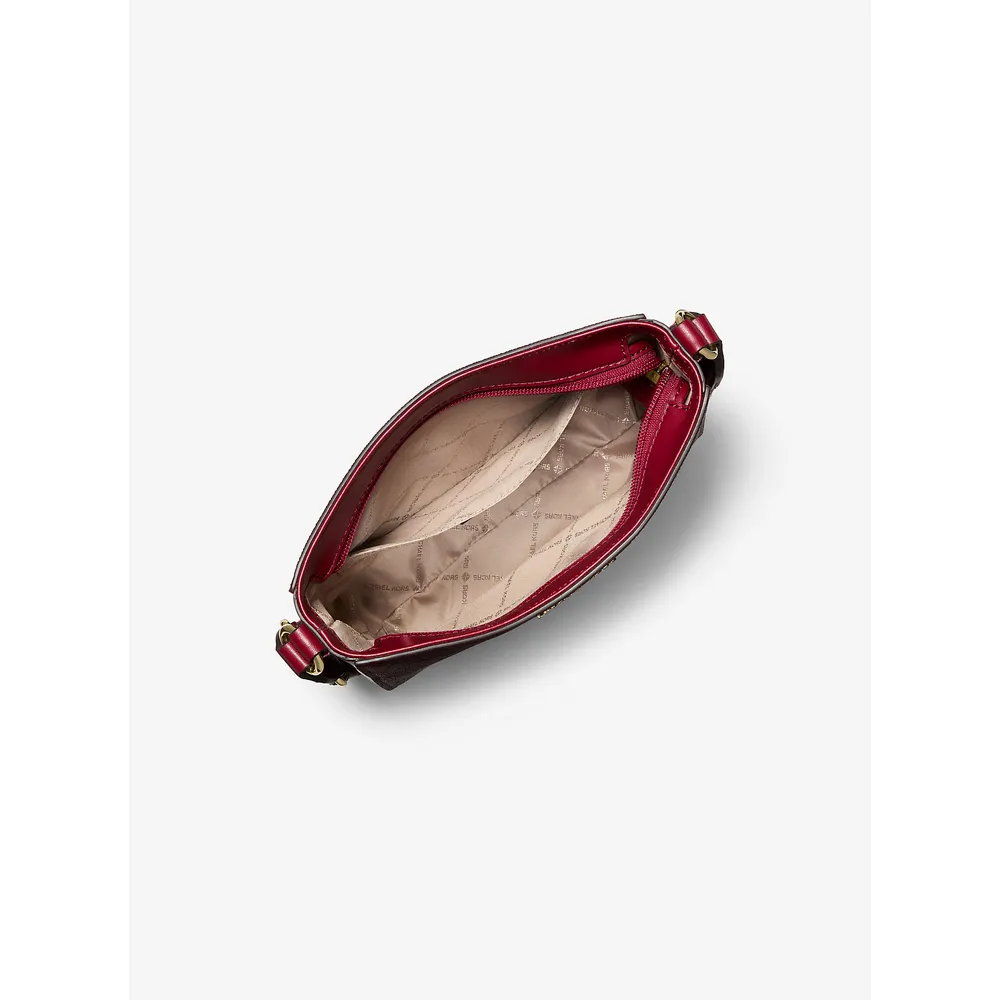 Michael Kors Bolso Jet Set Small Signature con rayas y logotipo | Cereza