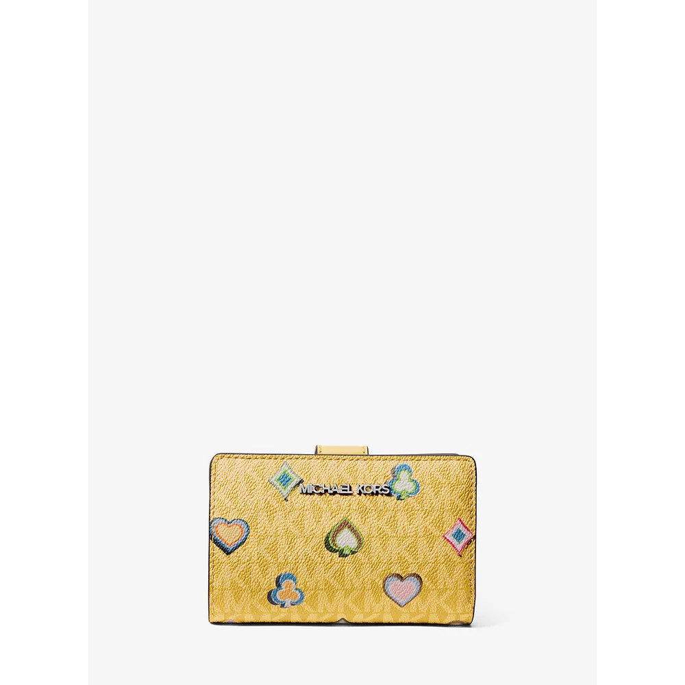Michael Kors Cartera Jet Set con el logotipo de la firma impreso | Miel