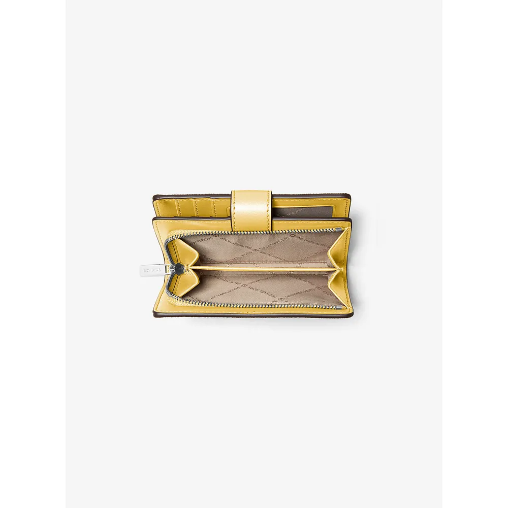 Michael Kors Cartera Jet Set con el logotipo de la firma impreso | Miel
