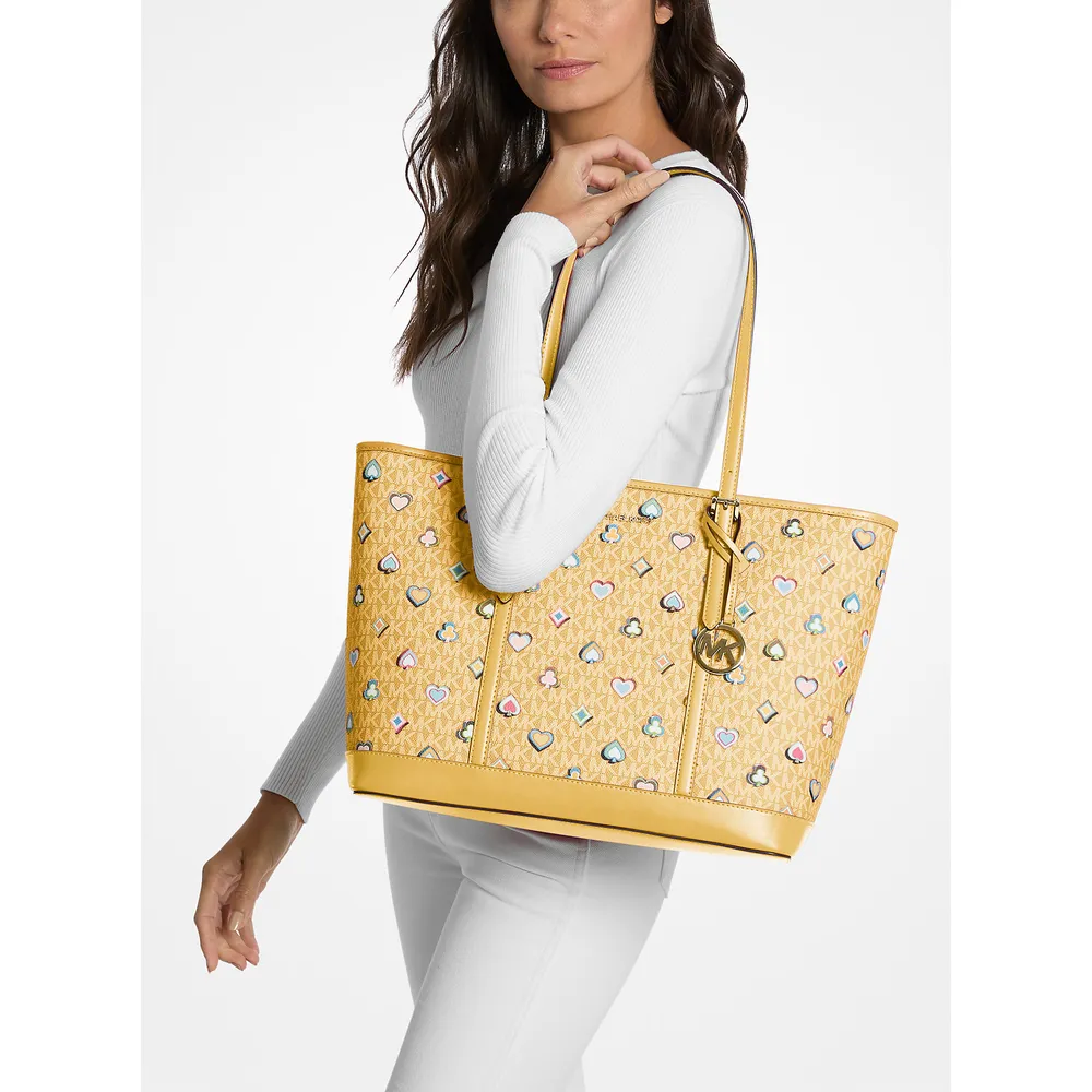 Michael Kors Bolso tote con el logotipo de la firma impreso de Jet Set | Miel