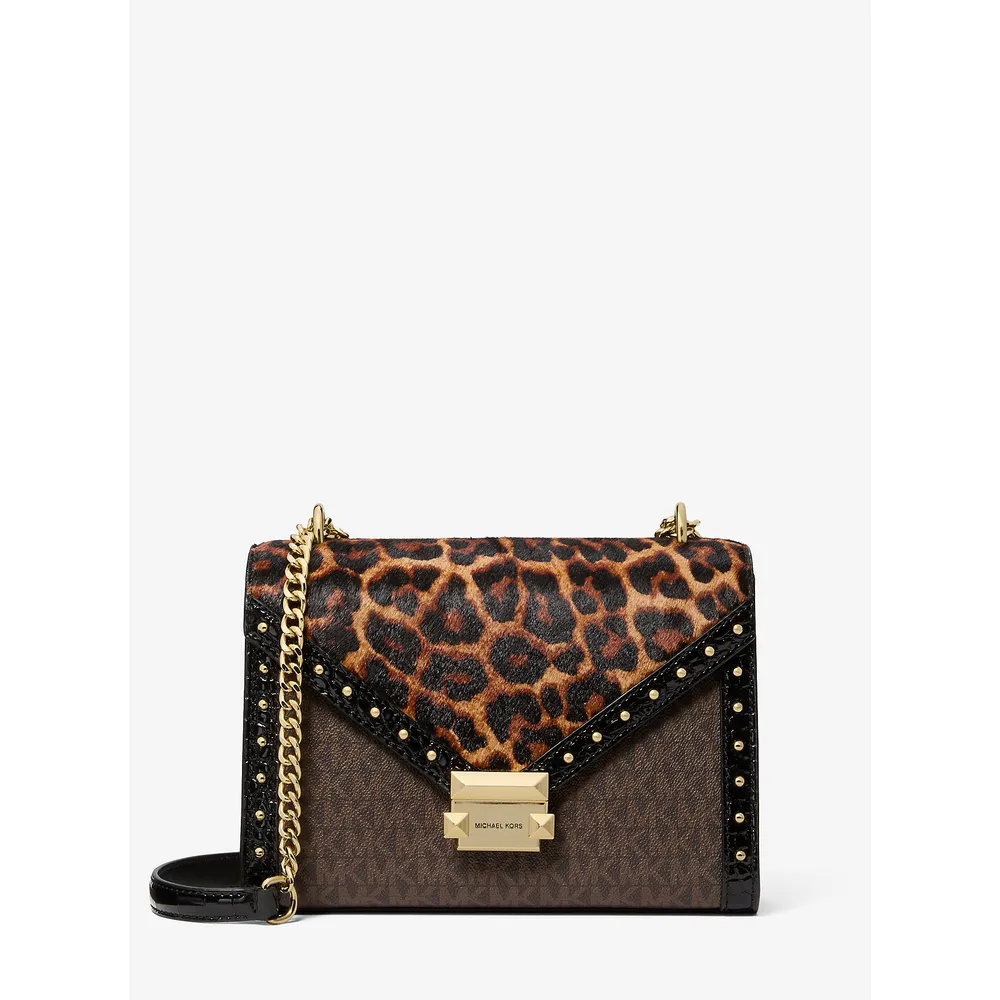 Michael Kors Bolso Whitney con estampado de leopardo | Butterscotch