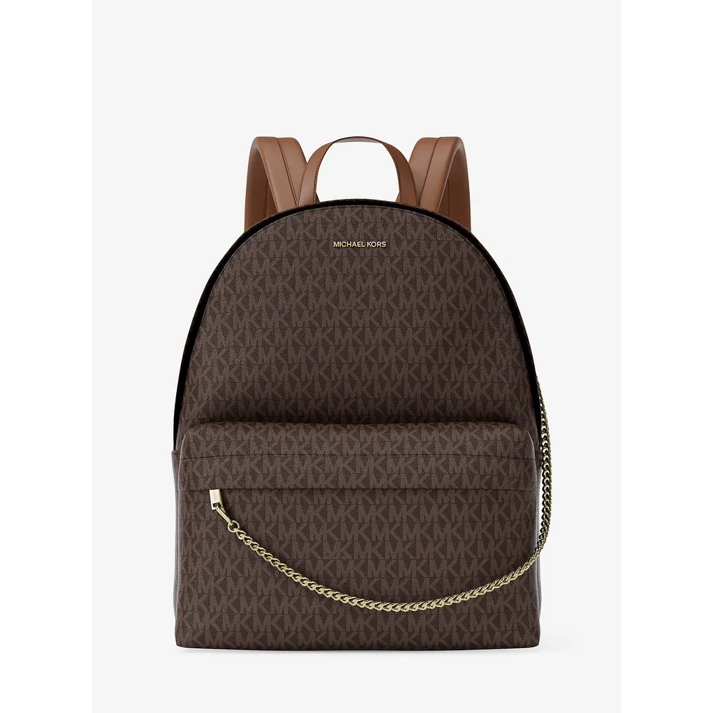 Michael Kors Mochila con logotipo de Slater Signature | Marrón