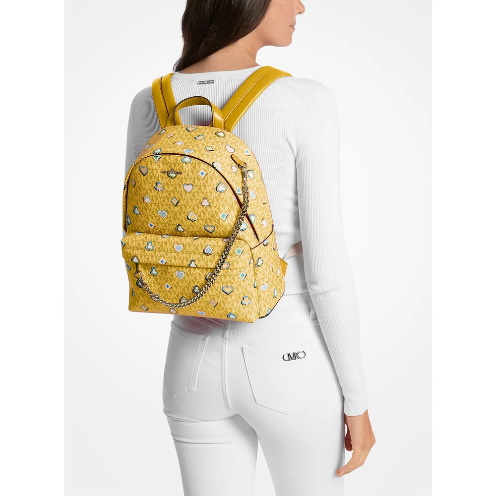 Michael Kors Mochila Slater con el logotipo de la firma impreso | Miel
