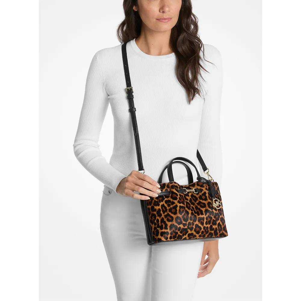 Michael Kors Bolso Carson con estampado de leopardo | Butterscotch