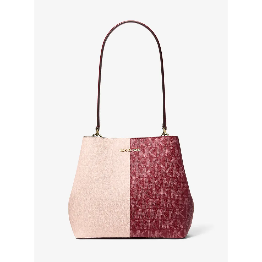 Michael Kors' Bolso Pratt' de dos tonos con logotipo de la firma | Cereza Multi