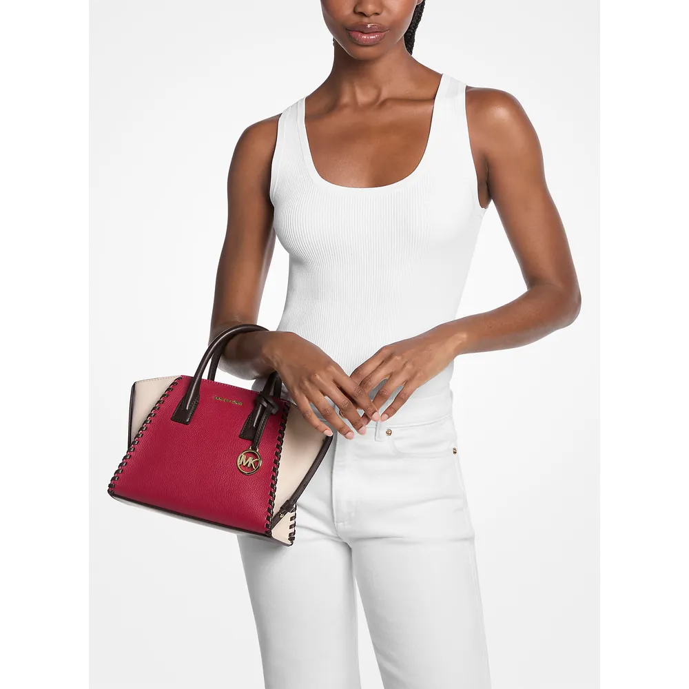 Michael Kors Bolso de cuero Avril' | Cereza Multi
