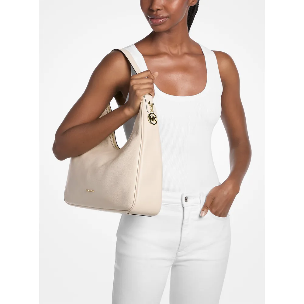 Michael Kors Bolso Nayla de piel granulada | Lt Cream