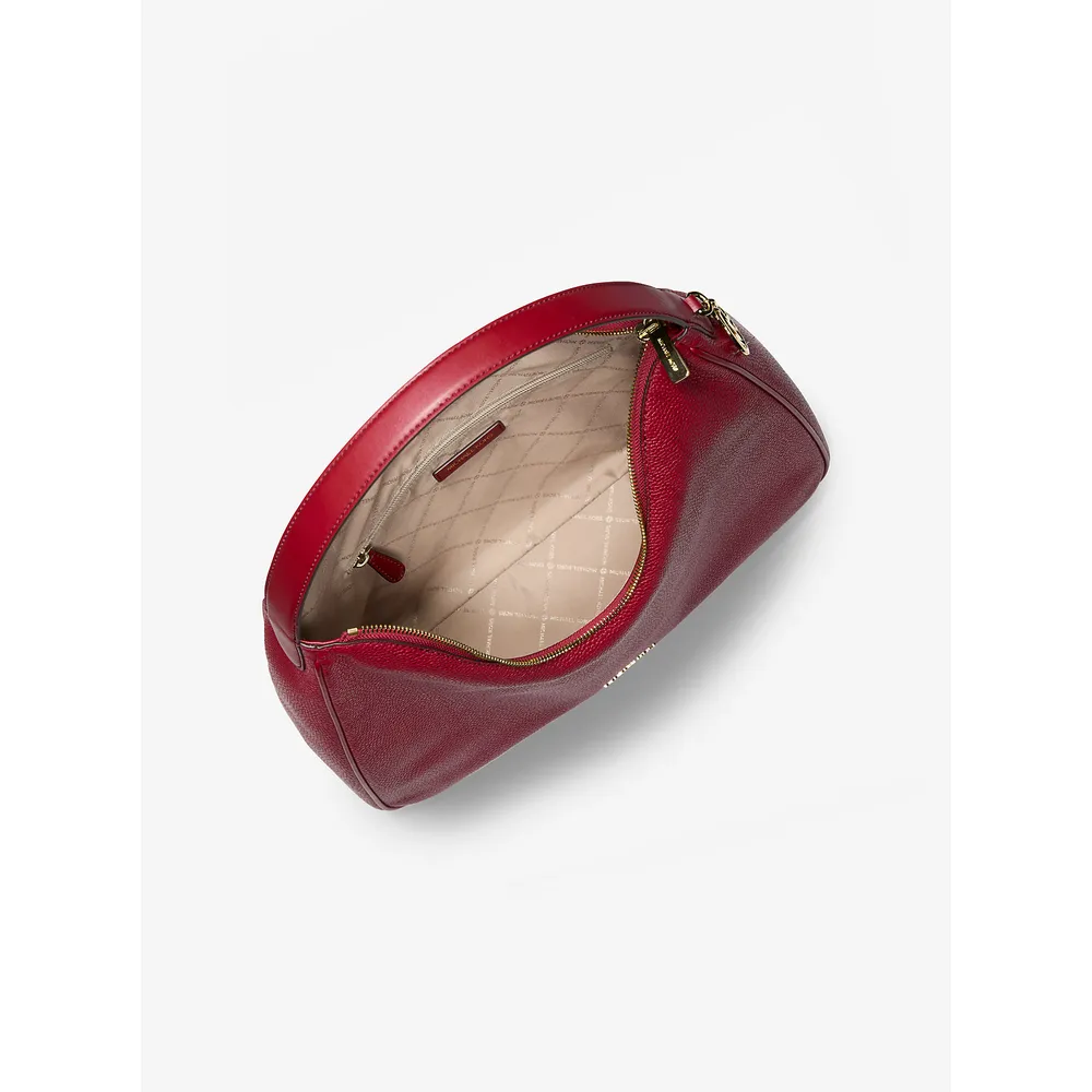 Michael Kors Bolso Nayla de piel granulada | Cereza